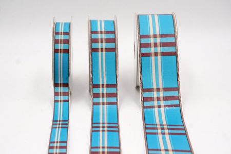 Türkis & Burgunder Karoband_AI